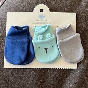 Cloud Island 3 Pack Mittens